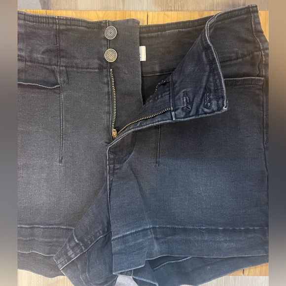 Maurices High Waist Black Denim Shorts - Picture 3 of 5